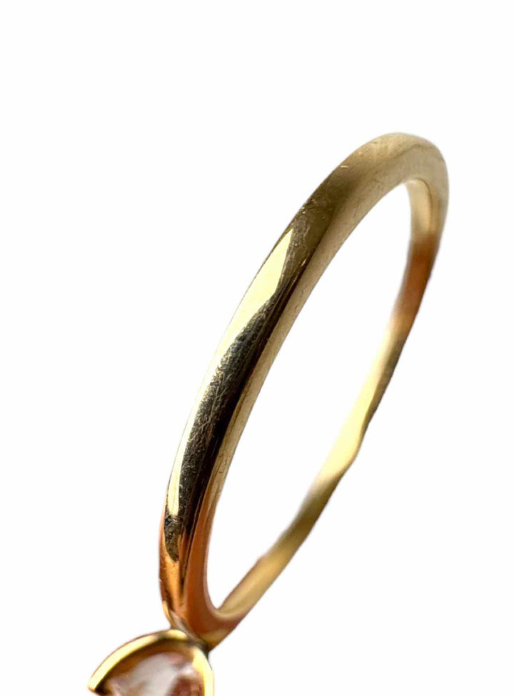 Pandora Size 7.5 14K Gold Ring with 1CT  Lab Grown Diamond.