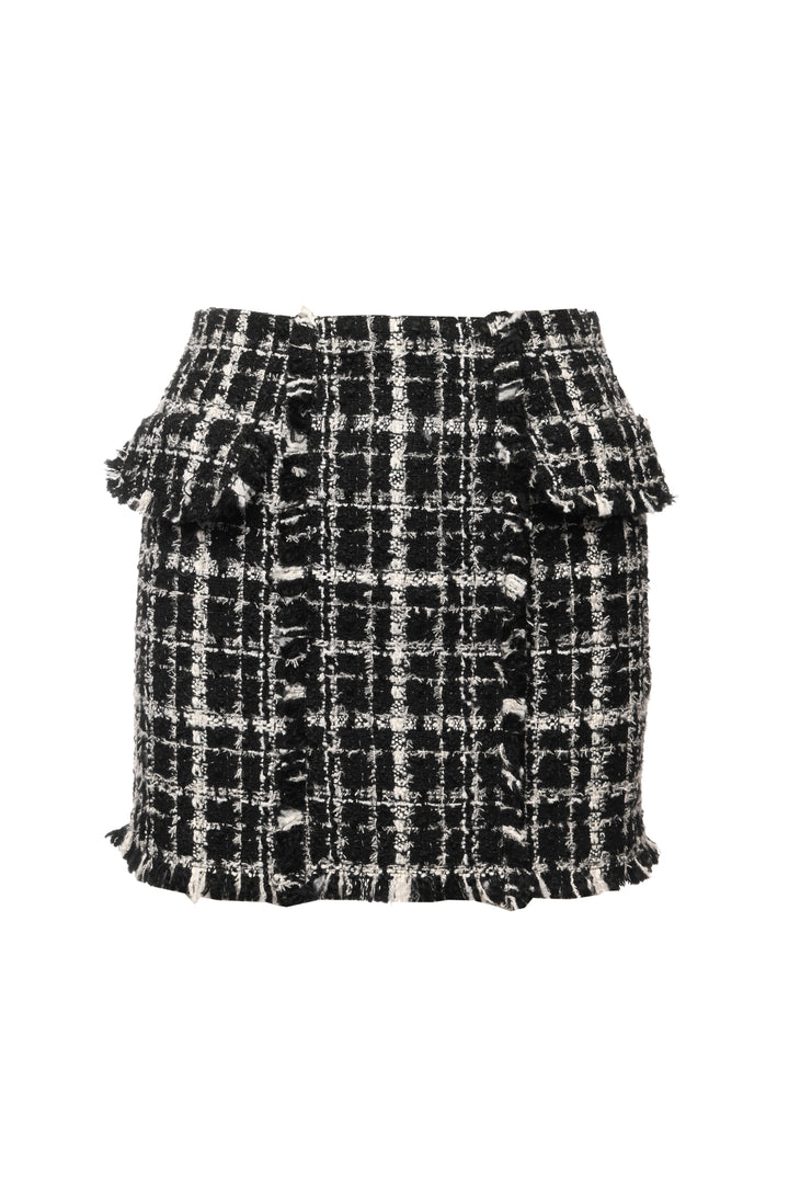 Ronny Kobo Size XS/S Tweed Embellished Top & Mini Skirt Set