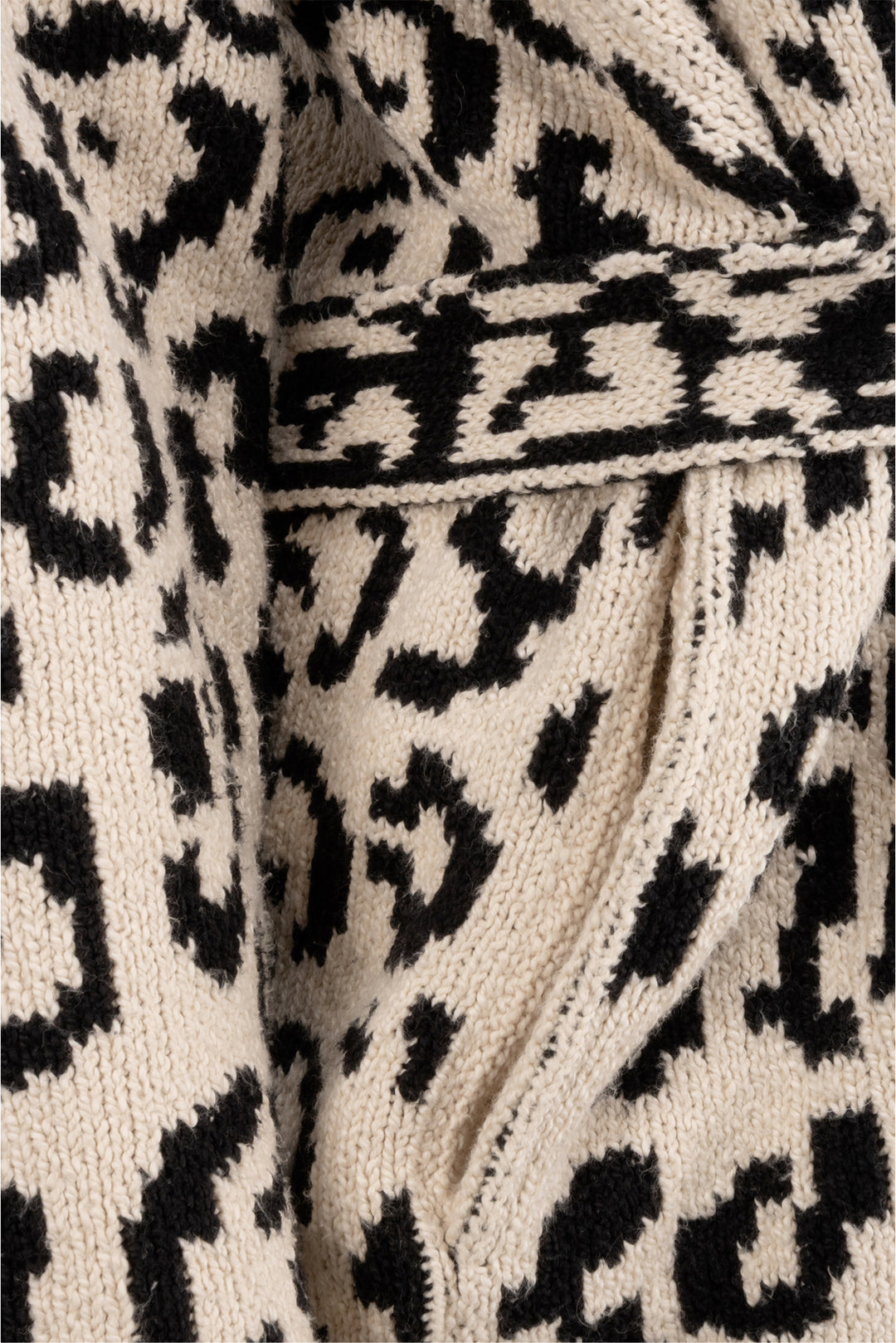 ALANUI Size XS Leopard Print Raw Cotton Macula Cardigan