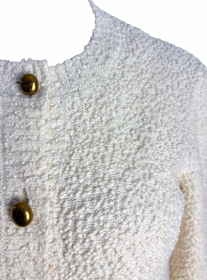 Christian Dior Size 38 Cotton Blend Knit Sweater Skirt Suit