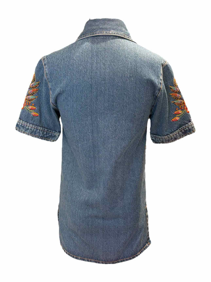 Etro Embroidered Denim Size 38 Tunic