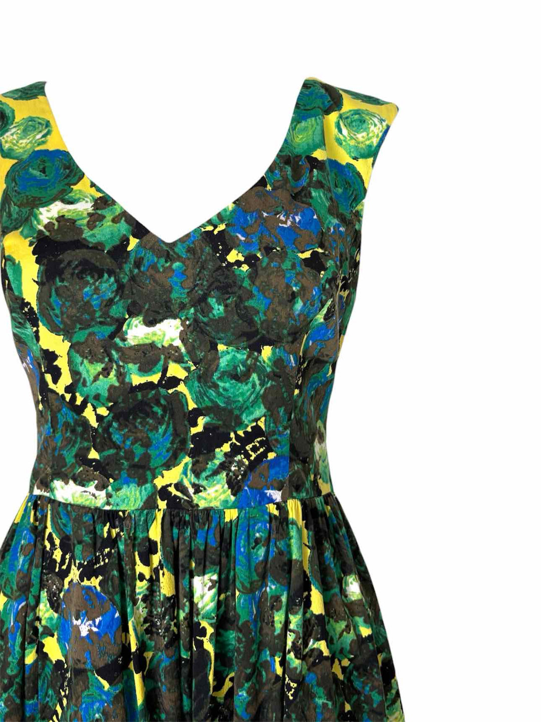 Tracy Reese Size 4 Floral Cotton Blend Dress