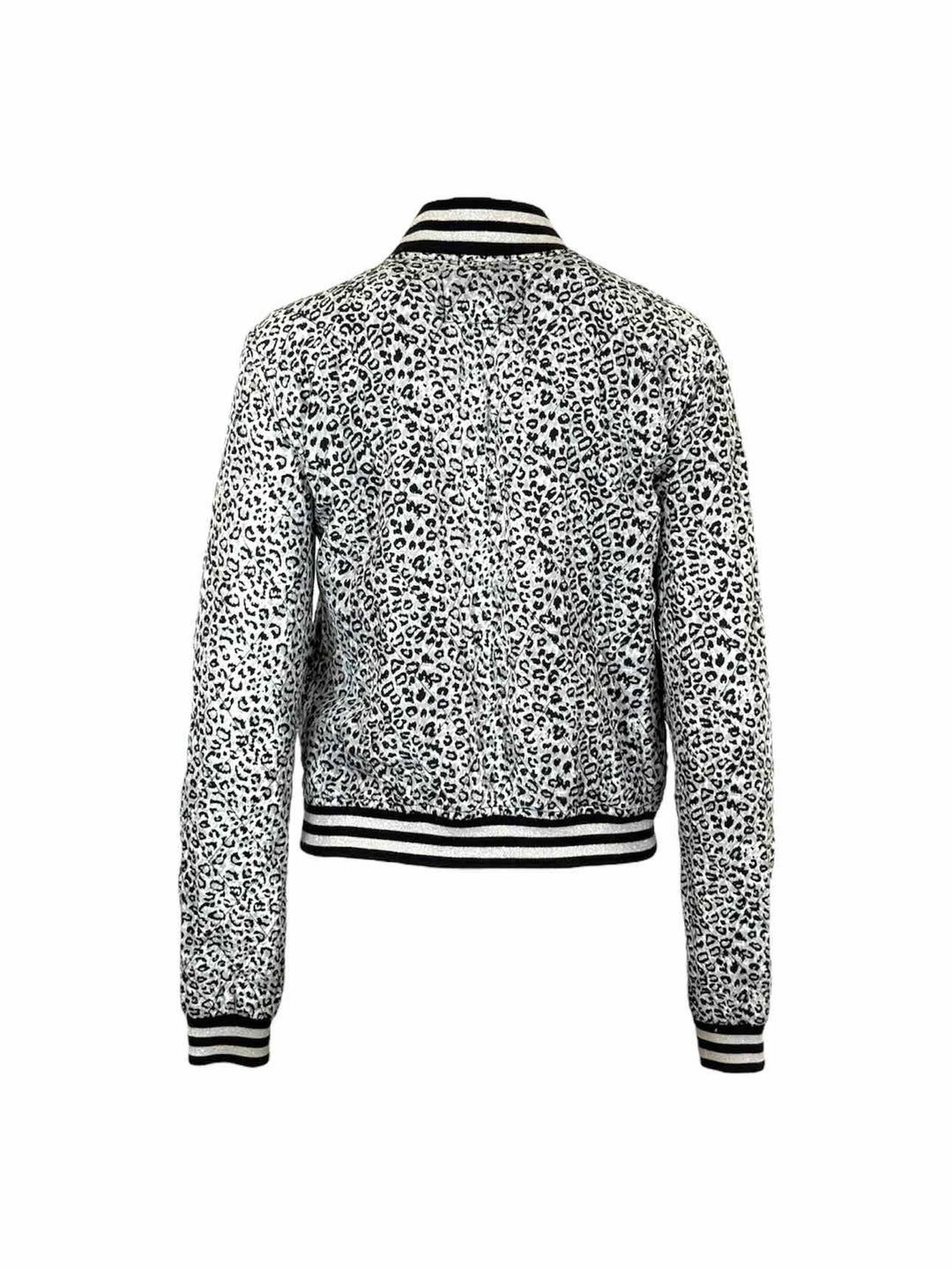 R13 Size M Quilted Leopard Print Jacket