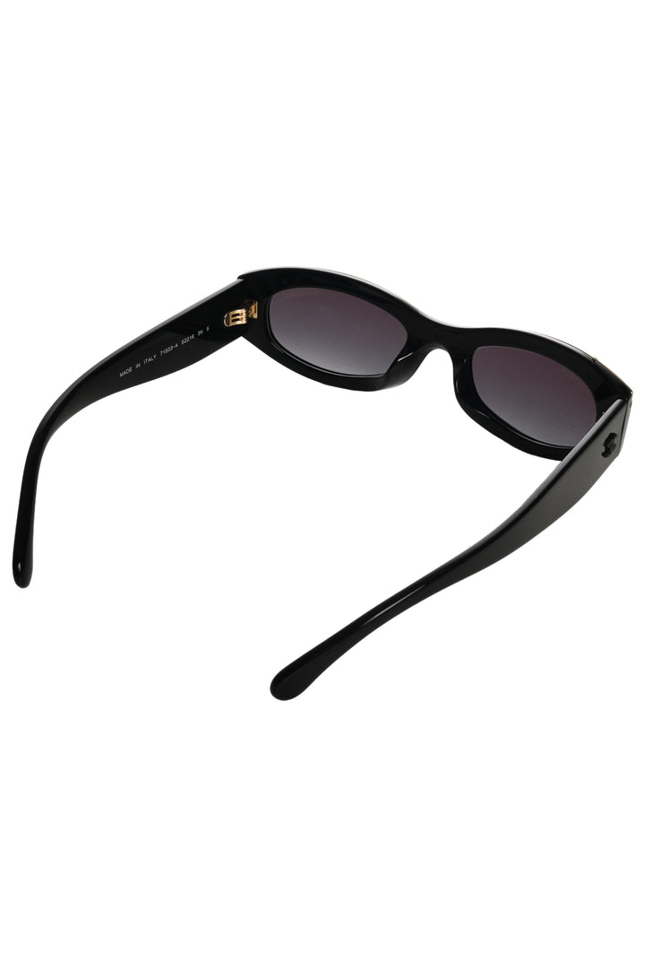 Chanel Logo Trim Cat Eye Sunglasses
