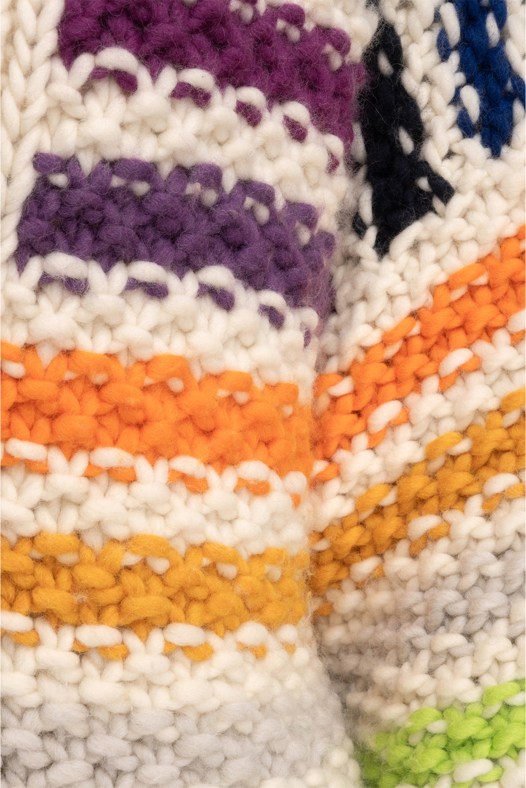 Maiami Size S/M Big Pearl Pattern Merino Wool Cardigan