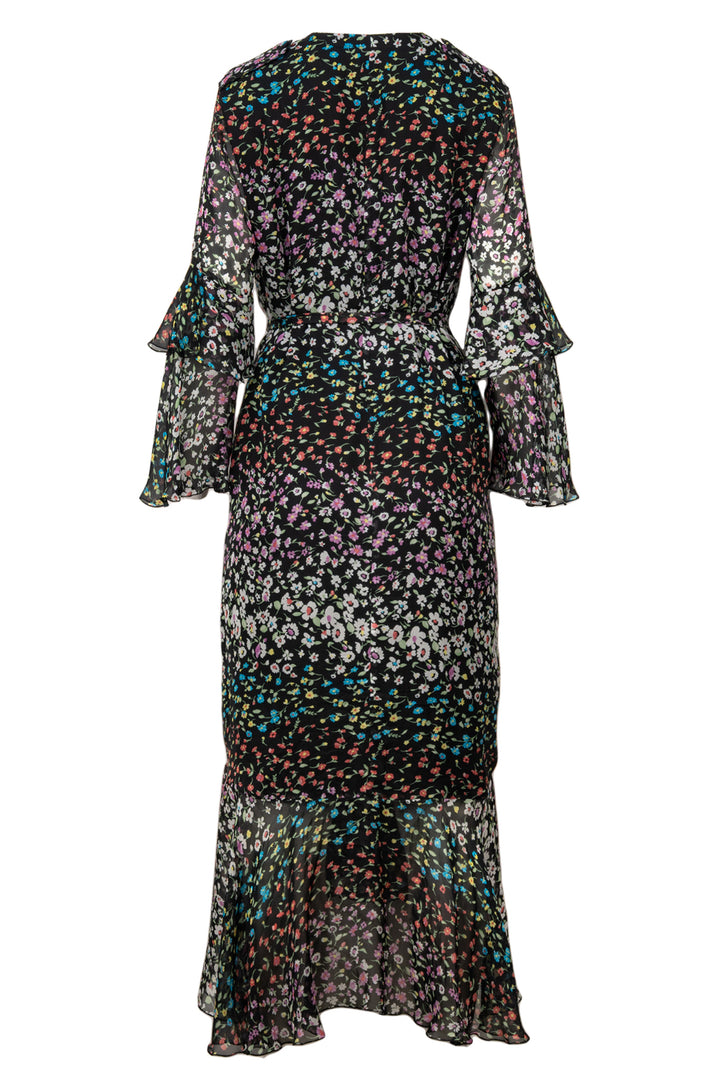 Raquel Diniz Size 42 Lattice Laced Neckline Maxi Dress