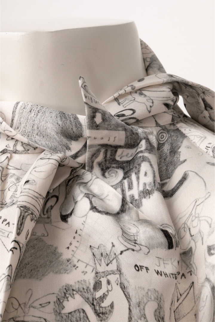 Off White Size 38 Graphite Flowing Shirt