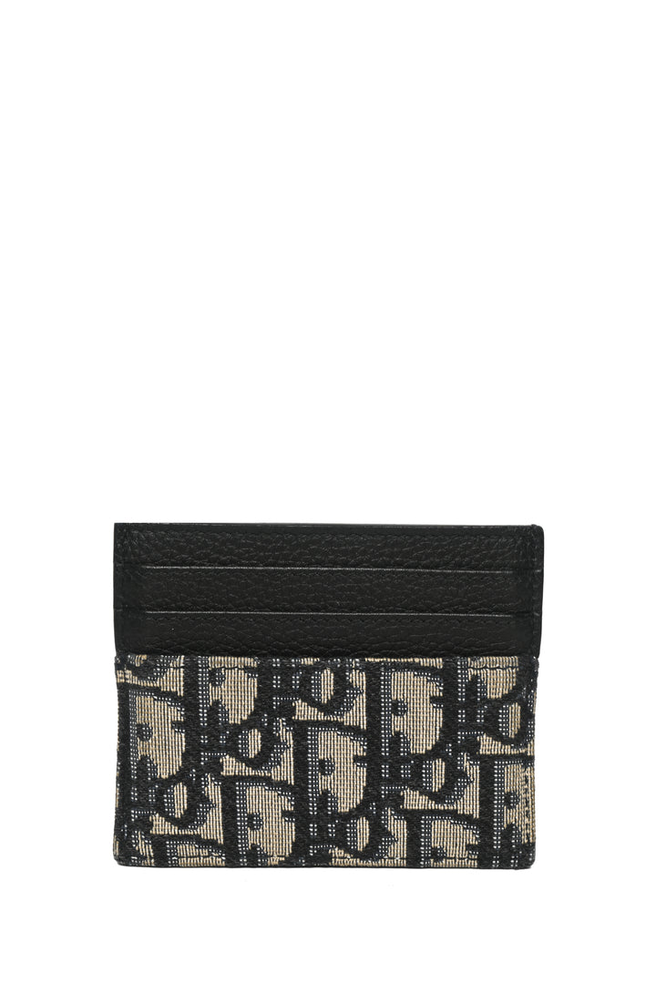 Dior Oblique Jacquard Card Holder Wallet