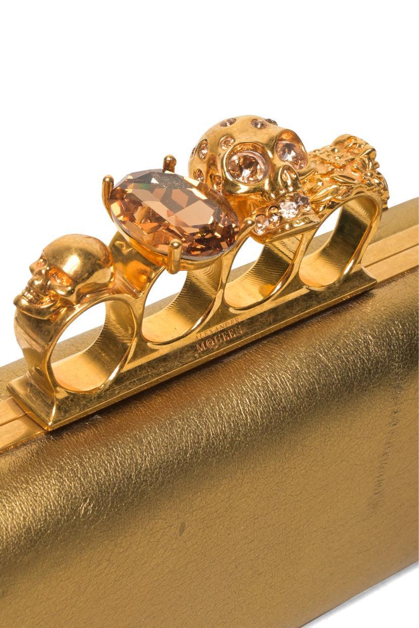 Alexander Mcqueen Skull Knuckle Duster Clutch