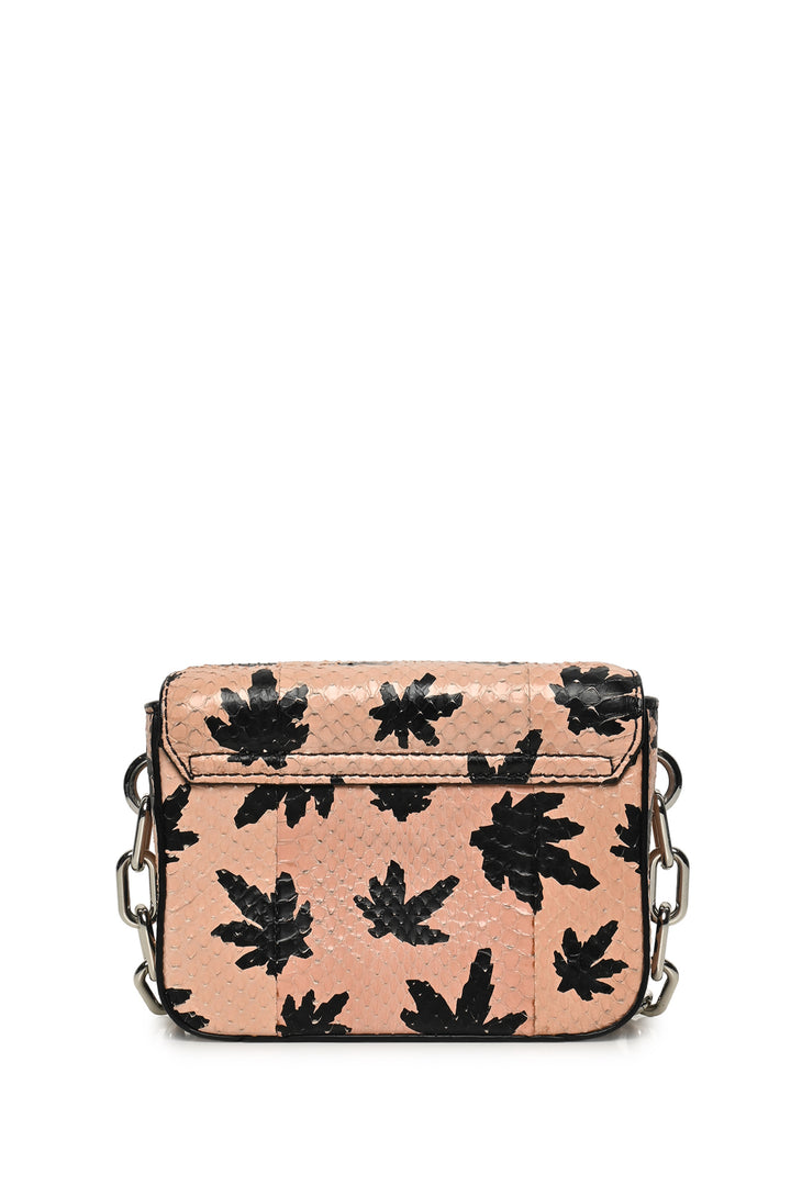 Alexander Wang Leaf Print Mini Prisma Envelope Chain Sling Crossbody