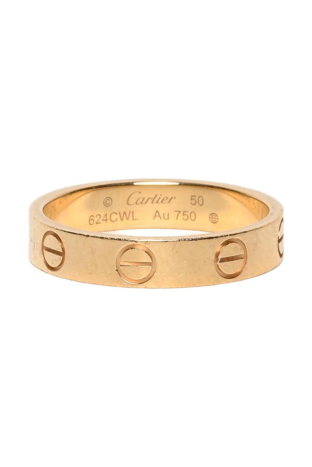 Cartier Size 5 18K Gold Love Ring Small Model