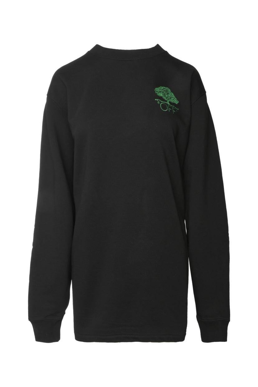 Off White Size S Off Tree Long Crewneck Dress