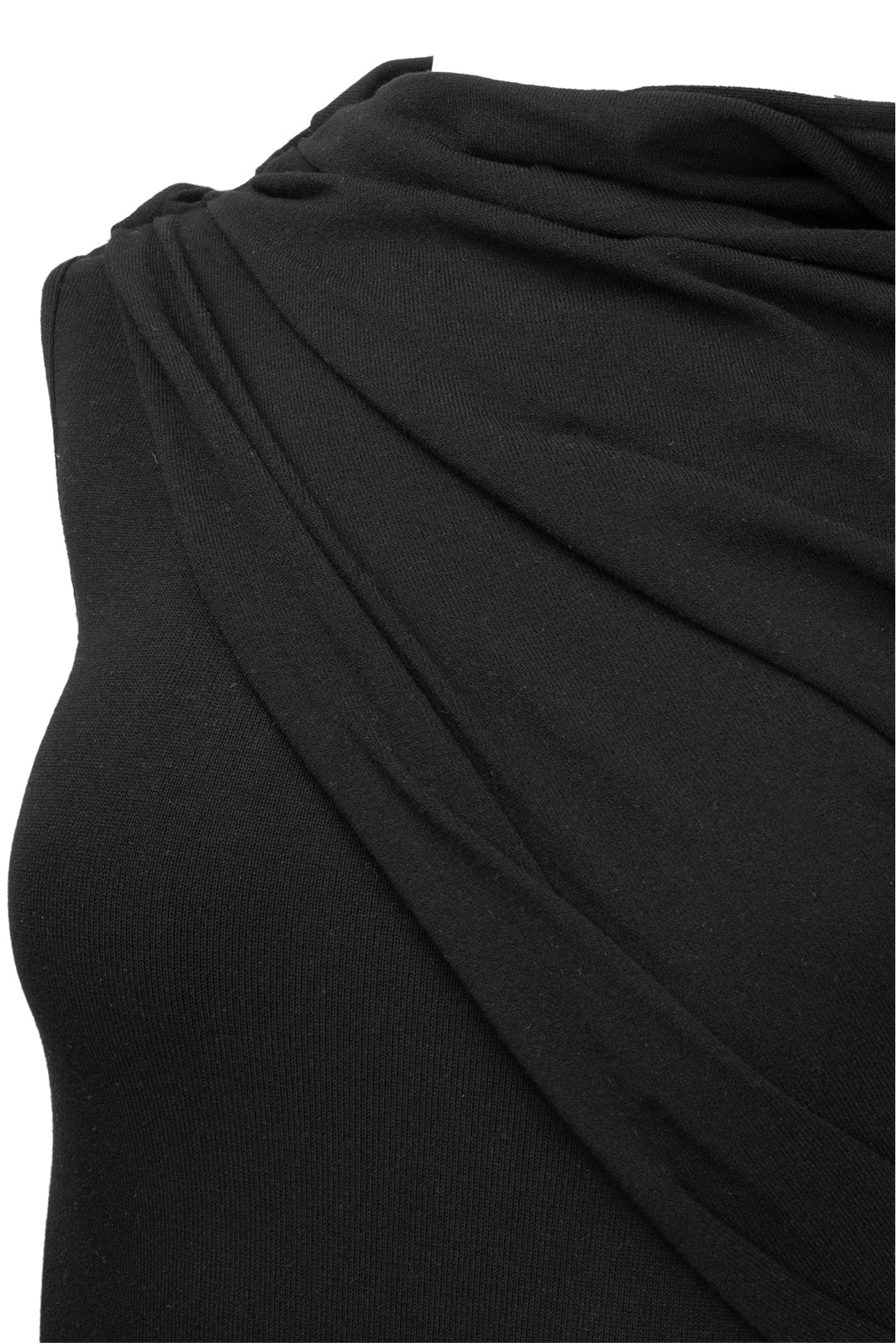 Giambattista Valli Size 4 Draped Single Sleeve Midi Dress