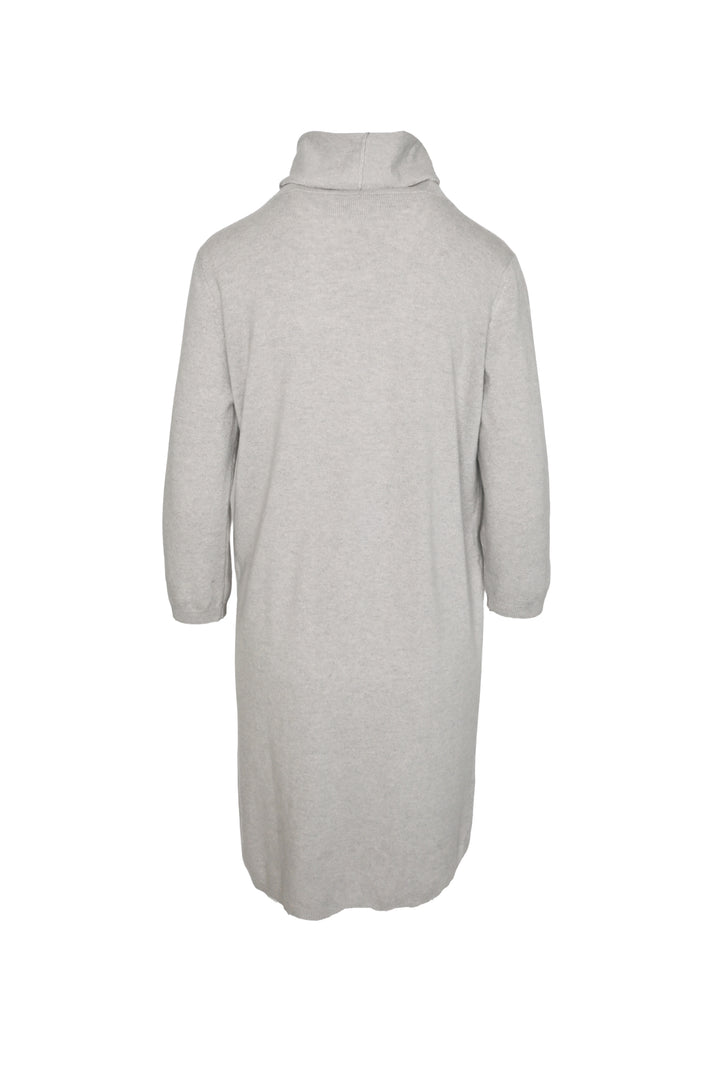 Fabiana Filippi Size L Wool-Blend Turtleneck Embellished Sweater Dress