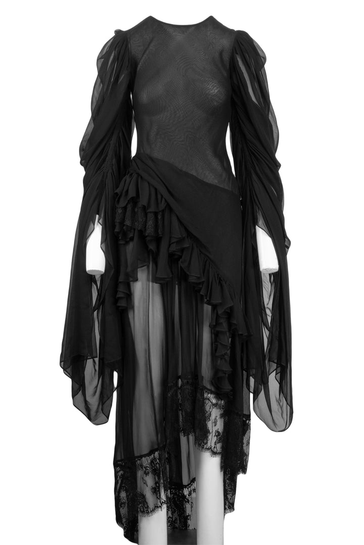 Collina Strada Size M Silk Chiffon Simone Angelica Dress