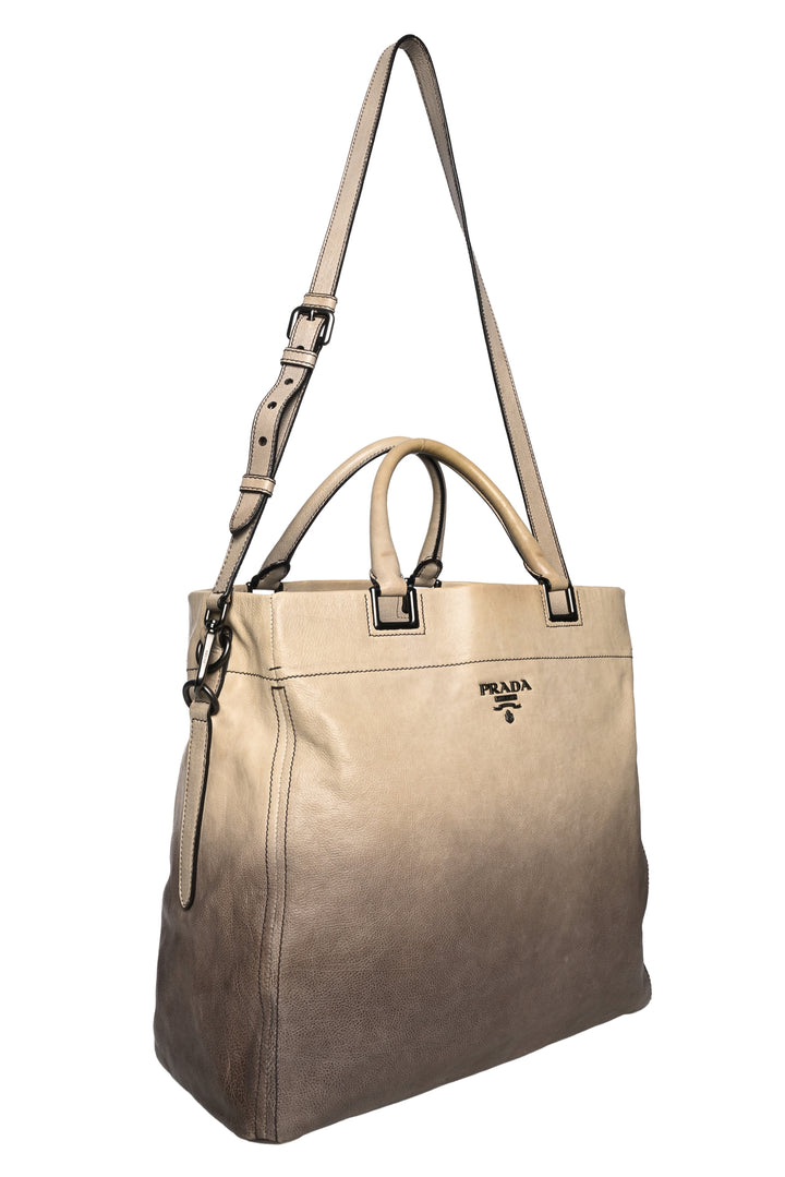 Prada Ombre Calfskin Glace Tote