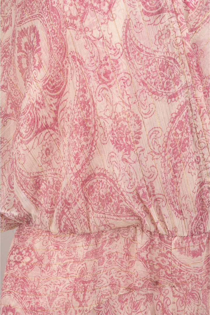 maje Size 42 Paisley Print Floaty Scarf Dress
