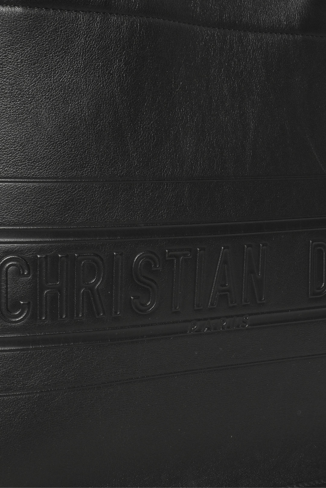 Dior 2020 Medium Embossed Calfskin Leather Book Tote