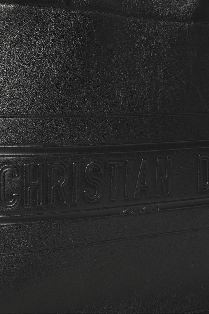 Dior 2020 Medium Embossed Calfskin Leather Book Tote