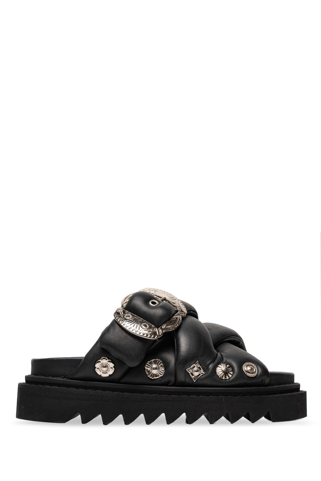 Toga Pulla Size 38 Virilis Padded Leather Sandals