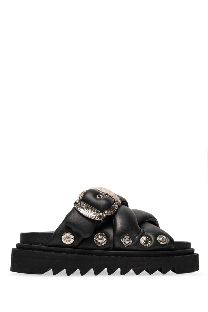 Toga Pulla Size 38 Virilis Padded Leather Sandals