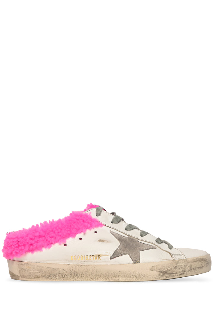 Golden Goose Size 39 Shearling-Lined Superstar Sabot Slip On Sneakers