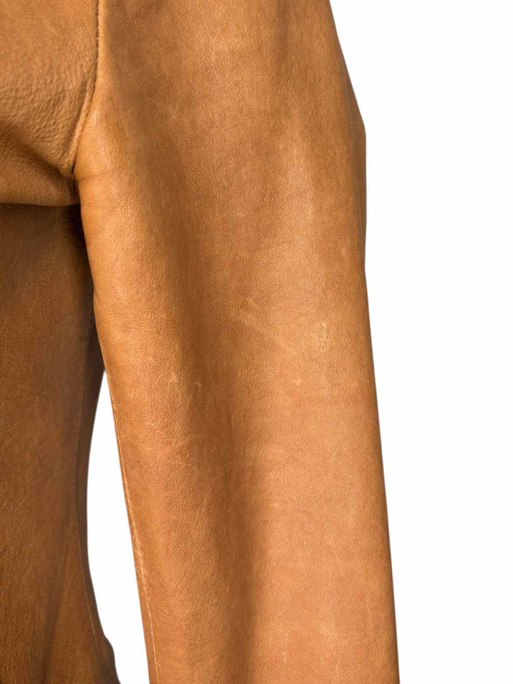 Mackage Tan Leather Moto Size S Jacket