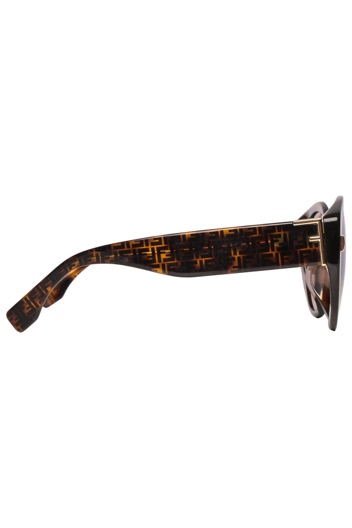 Fendi Monogram Round Sunglasses