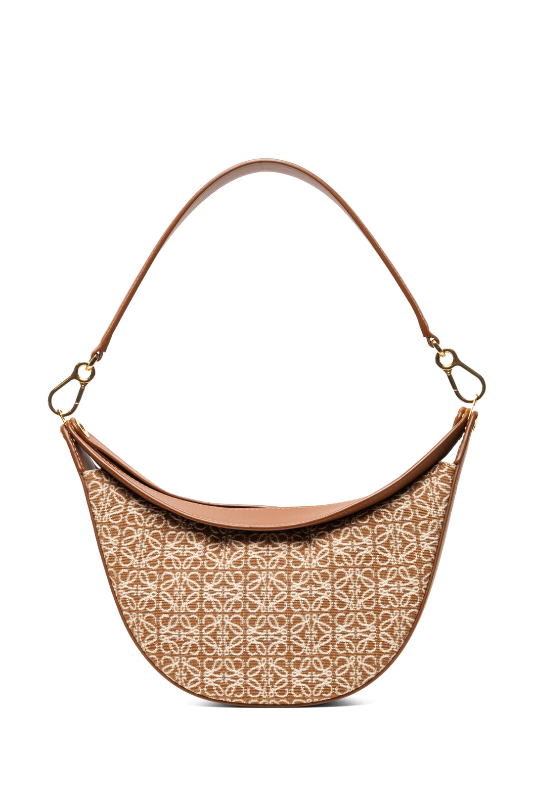 Loewe Anagram Jacquard & Calfskin Leather Small Luna Shoulder Bag