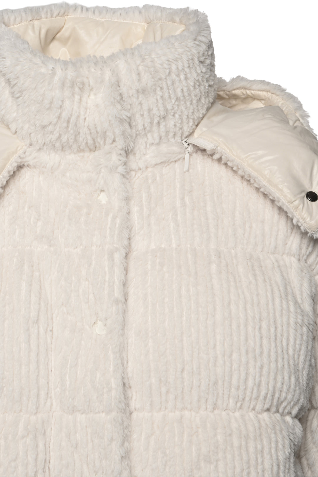 Moncler Size 1 Daos Quilted Fuzzy Corduroy Down Jacket