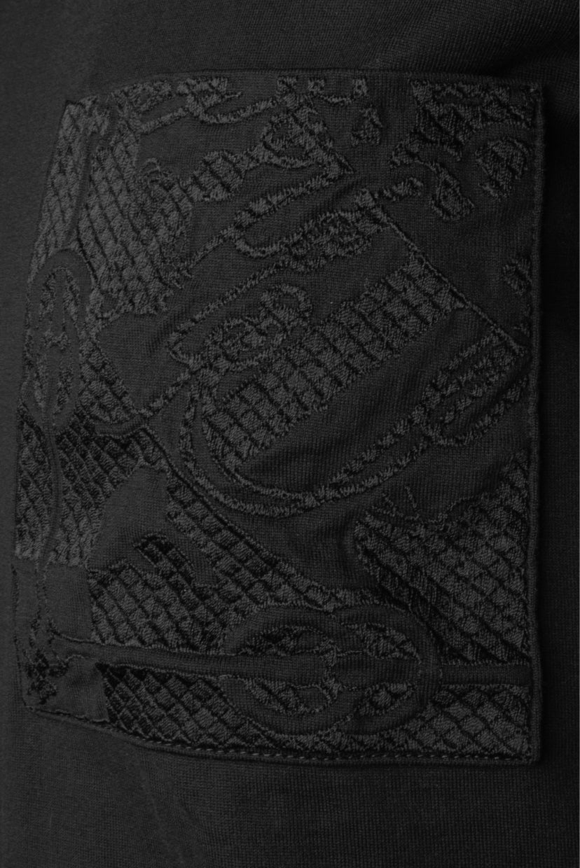 Hermes Size 36 Embroidered Pocket T-Shirt