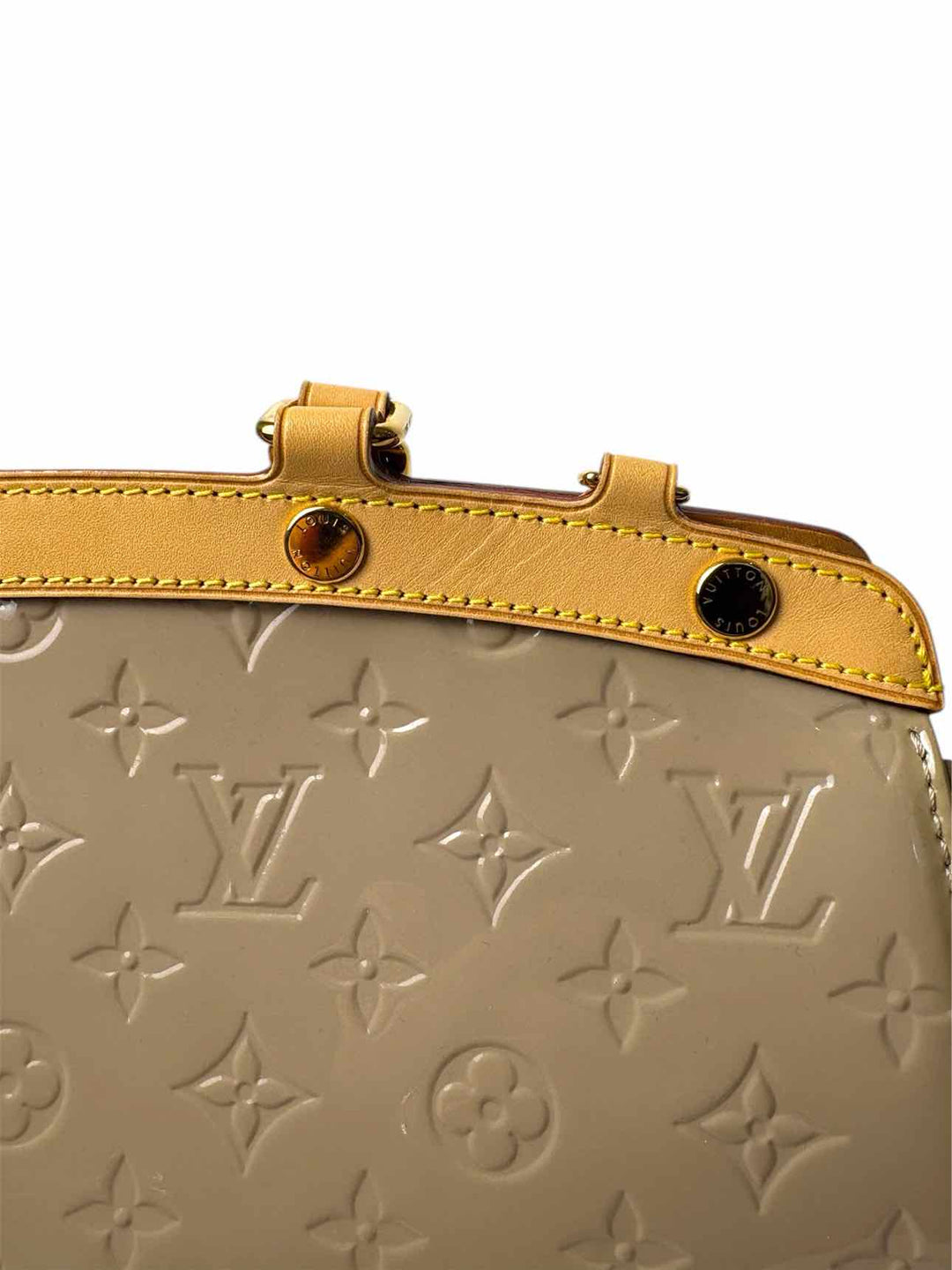 Louis Vuitton  Brea MM Galet Patent Monogram Purse