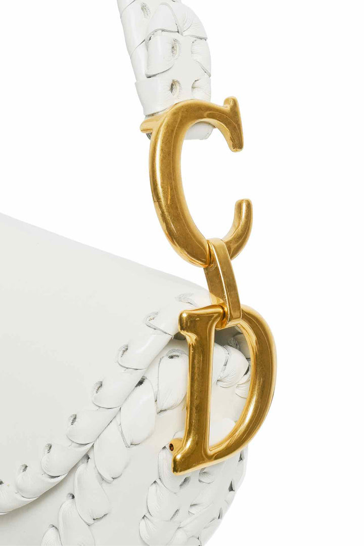 Dior Calfskin Braided Shoulder Bag