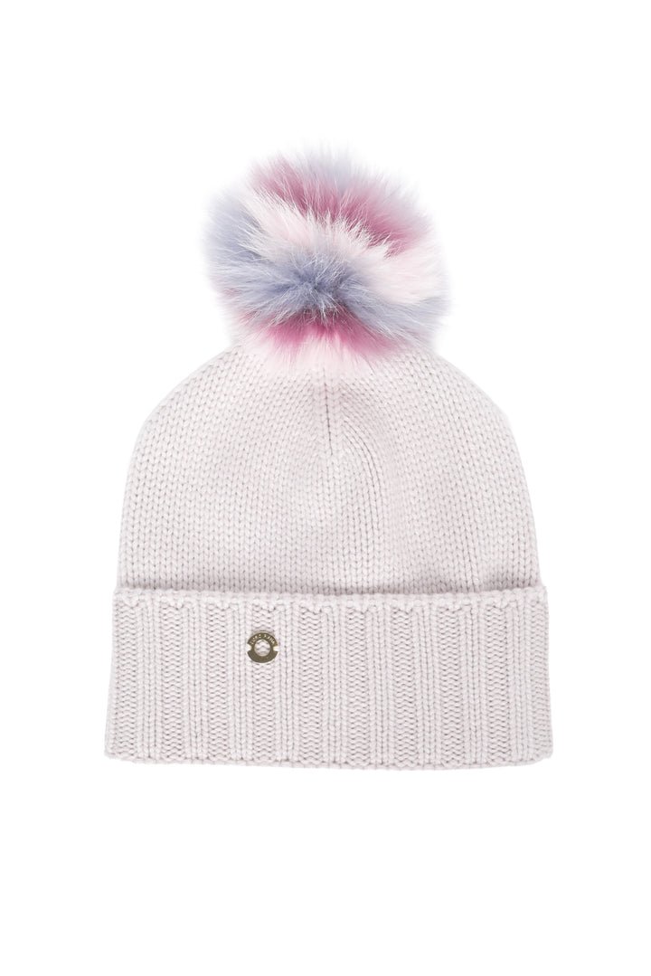 Loro Piana Size OS Fox Pom Pom Cashmere Beanie