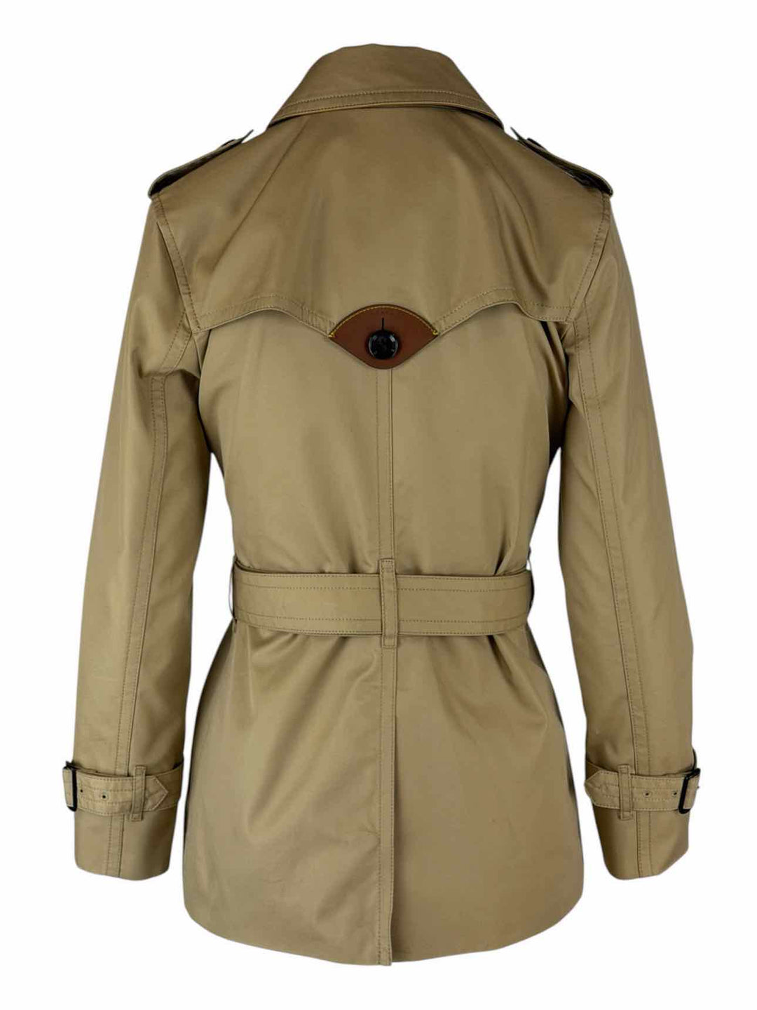 Coach Size XS Signature Lapel Short Trench Coat