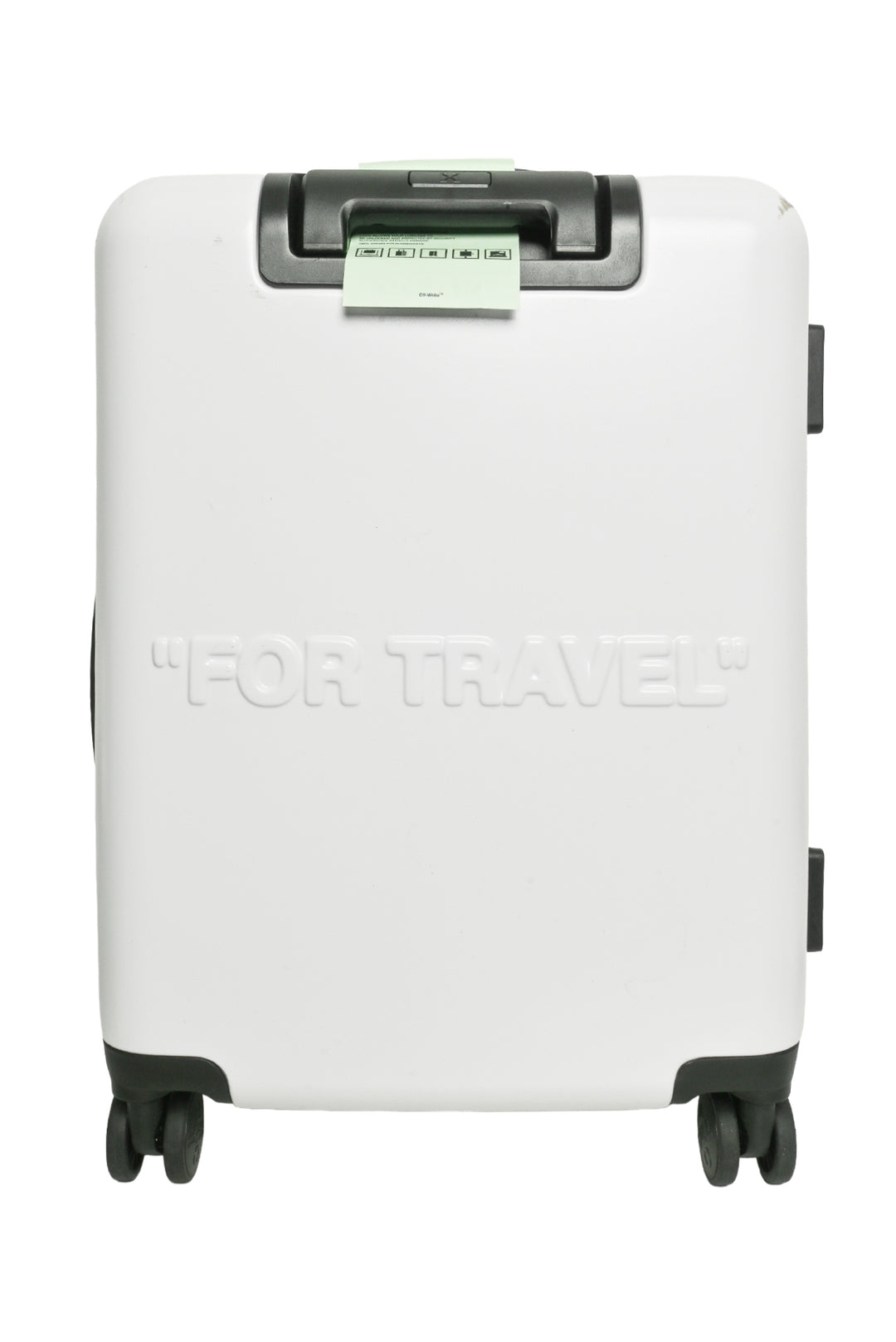 Off White Arrow Trolley Suitcase