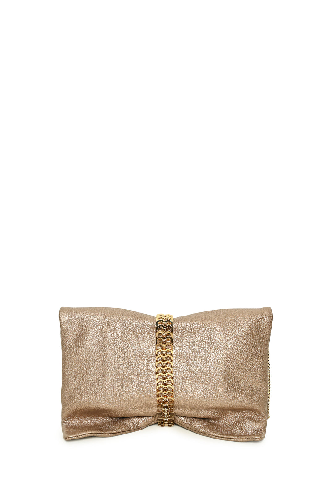Jimmy Choo Chandra Metallic Leather Clutch