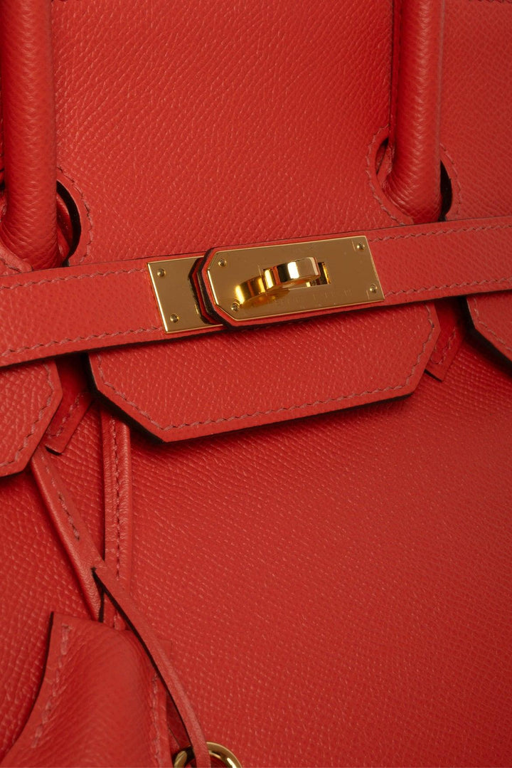 Hermes 2017 Coral Epsom Birkin 35