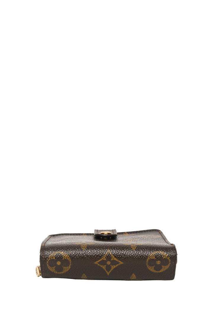Louis Vuitton 2002 Monogram Coated Canvas Zippy Compact Wallet