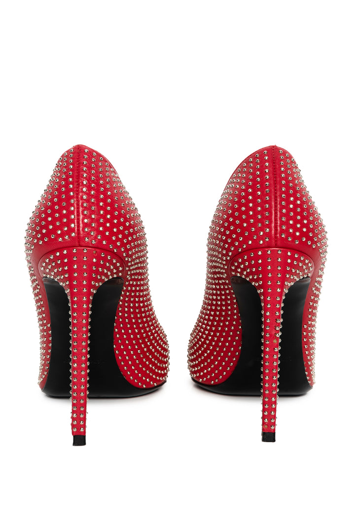 Saint Laurent Size 38 Studded Leather Pumps