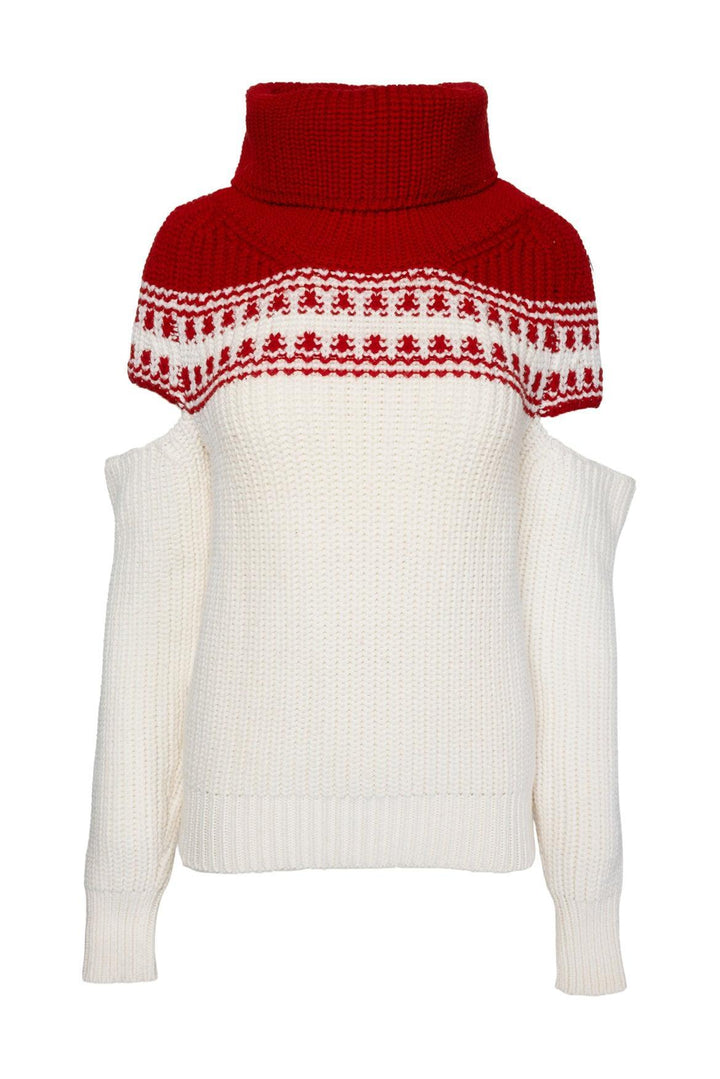 Monse Size XS Slashed Sleeve Fair Isle Sweater