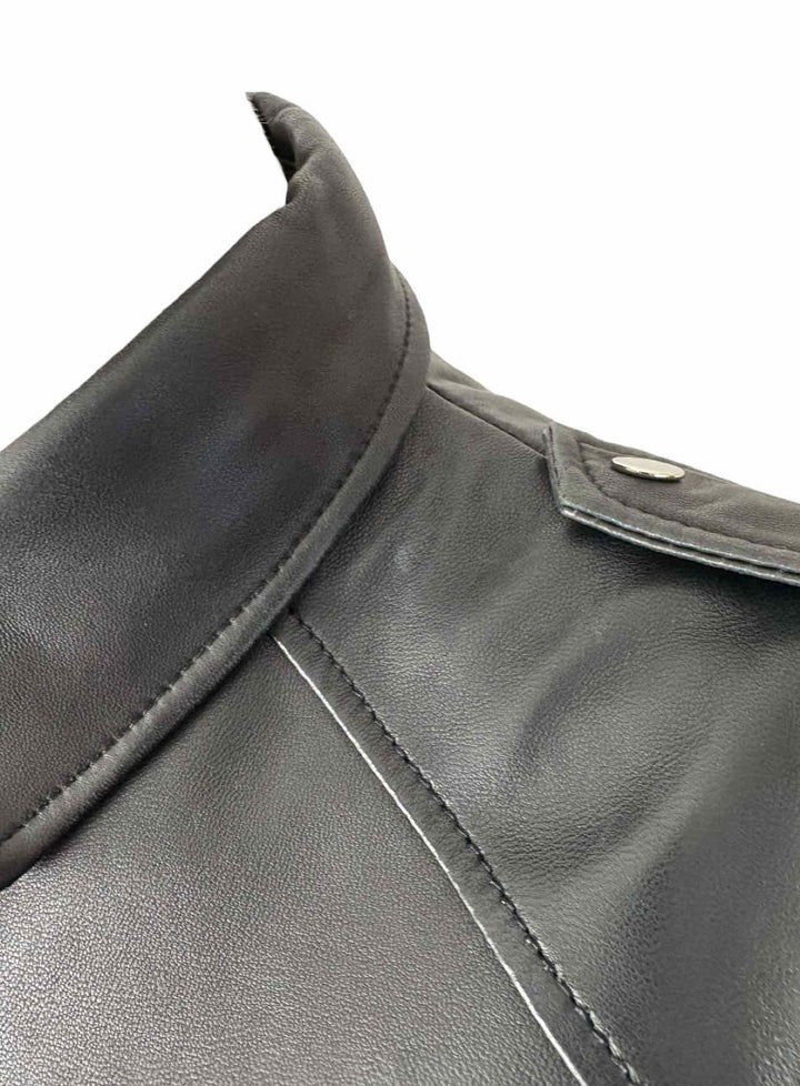 Balmain Leather Patch Pocket Size 36 Tops