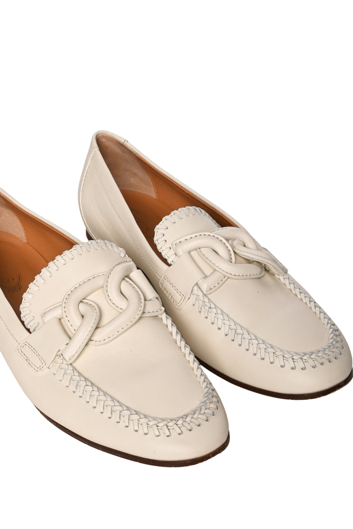 Tod's Size 37 Kate Leather Loafers