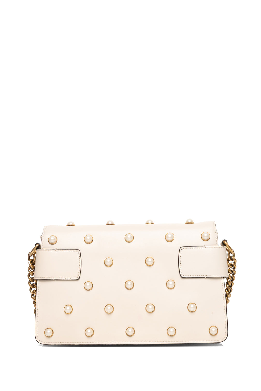 Gucci Faux Pearl Studded Mini Broadway Bee Shoulder Bag