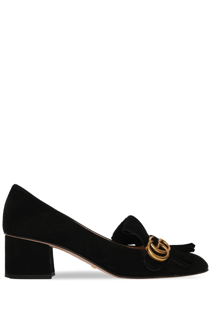 Gucci Size 40.5 Suede Marmont Pumps