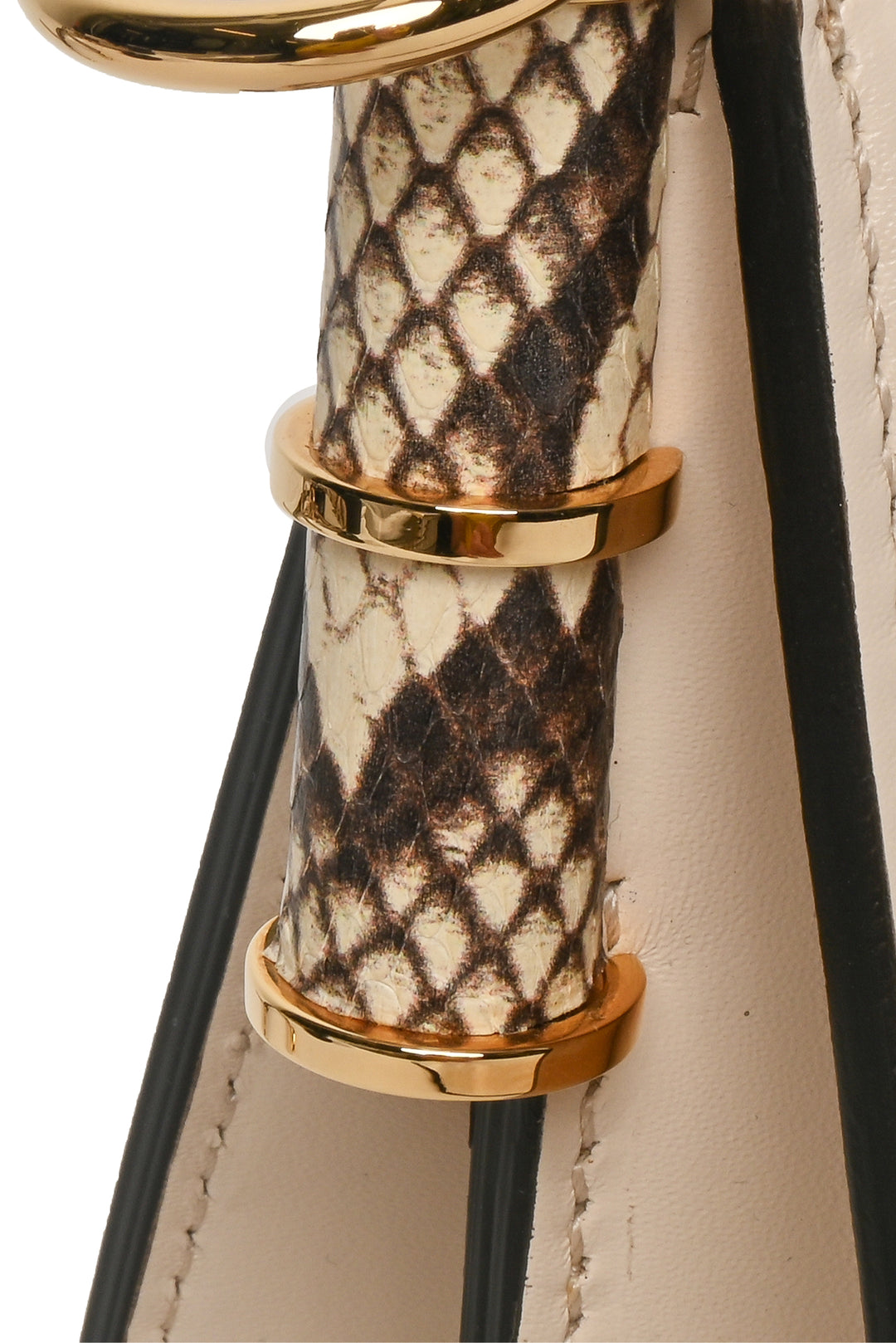 Fendi Python Trimmed Touch Shoulder Bag