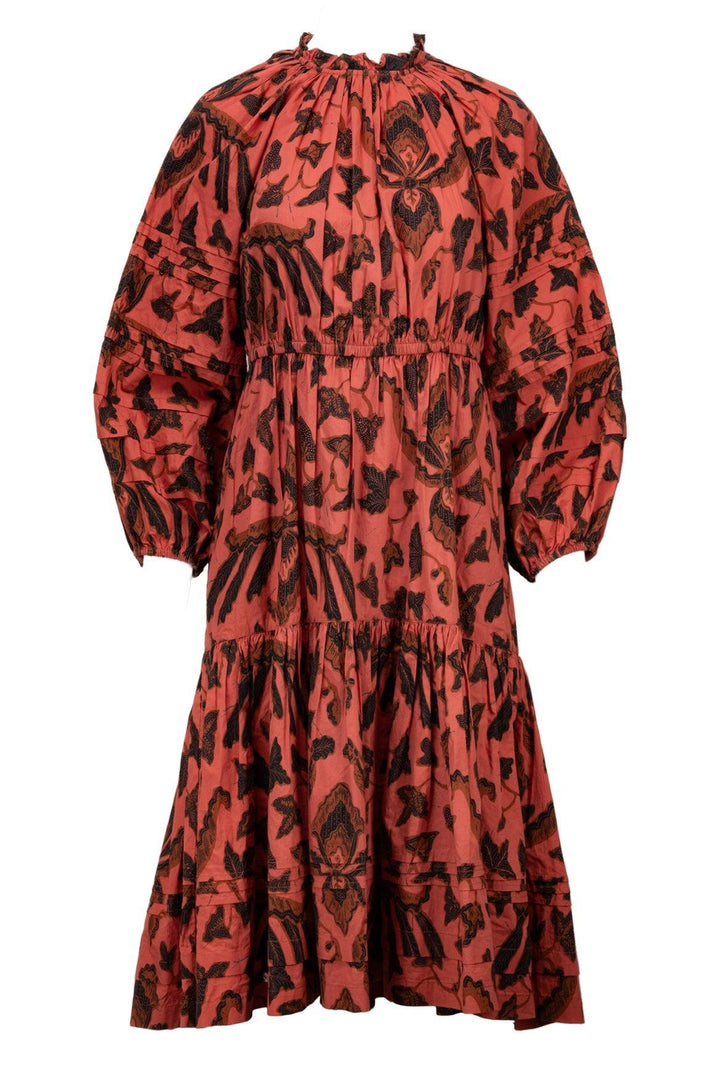 Ulla Johnson Size 2 Ambre Long Sleeve Poplin Midi Dress