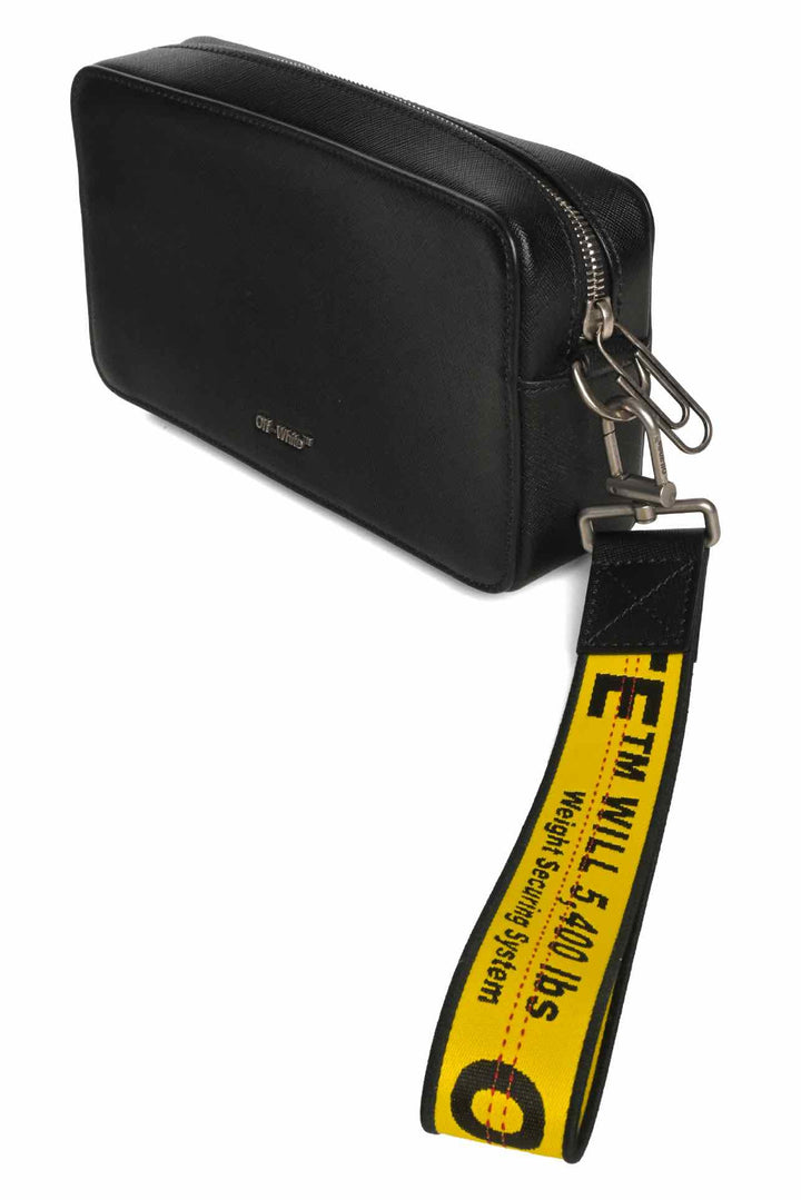 Off White Binder Diag Saffiano Pouch