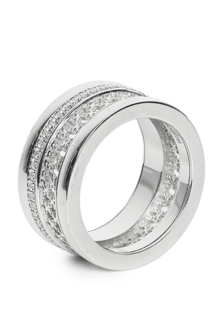 Birks Size 8 18k Diamond White Gold Dare To Dream Ring