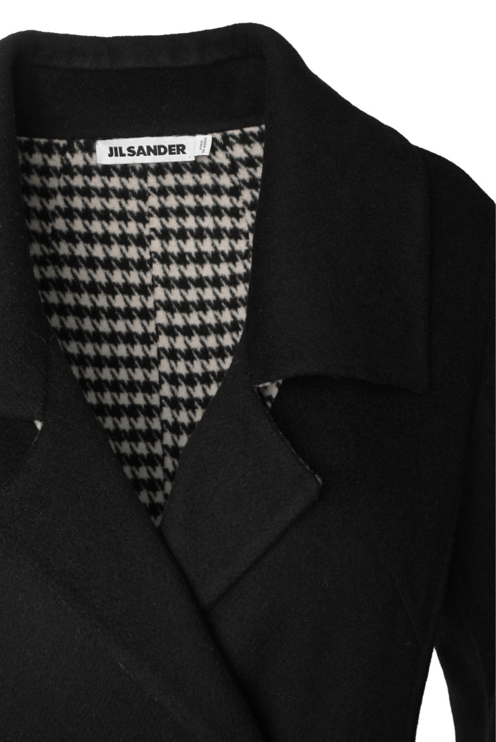 Jil Sander Size 36 Double Breasted Virgin Wool Coat